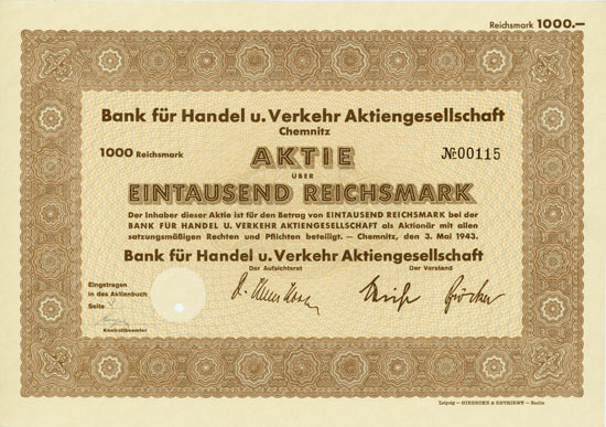 Bank für Handel u. Verkehr AG
