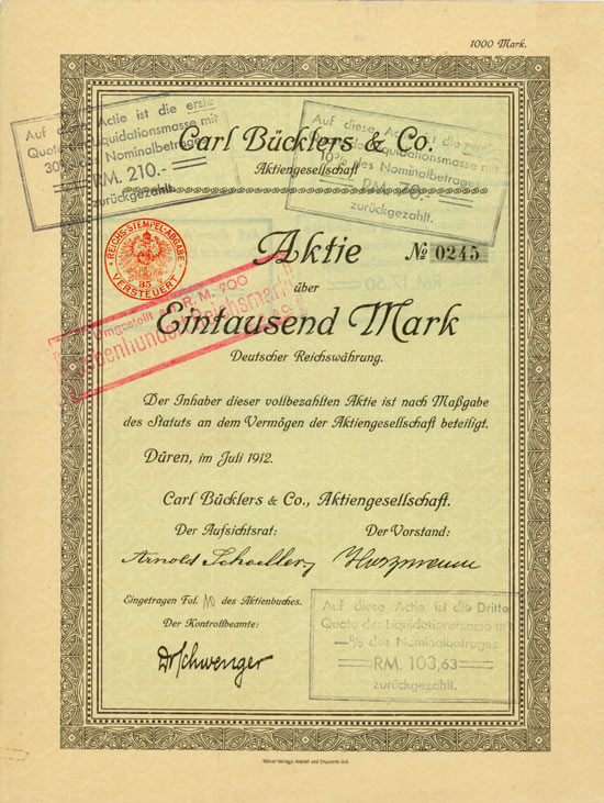 Carl Bücklers & Co. AG