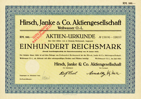 Hirsch, Janke & Co. AG
