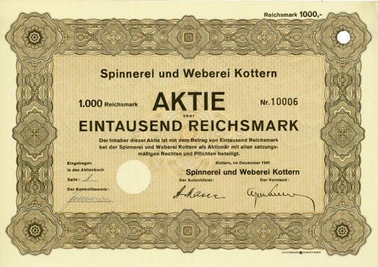 Spinnerei und Weberei Kottern