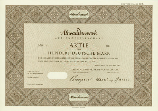 Alexanderwerk AG