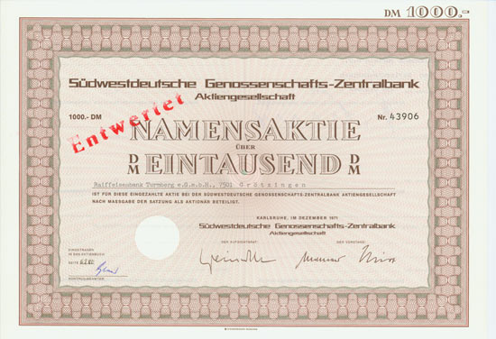 Südwestdeutsche Genossenschafts-Zentralbank AG