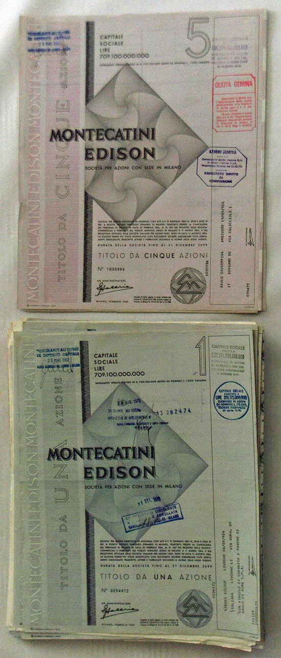 Montecantini Edison [67+6 Stück]