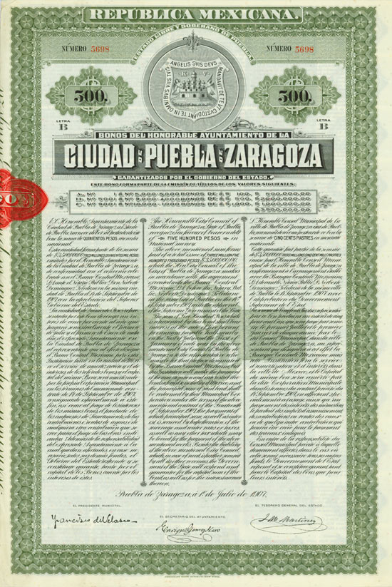 Republica Mexicana - Ciudad de Puebla de Zaragoza [3 Stück]