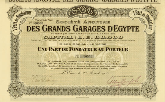 Société Anonyme des Grands Garages d'Egypte