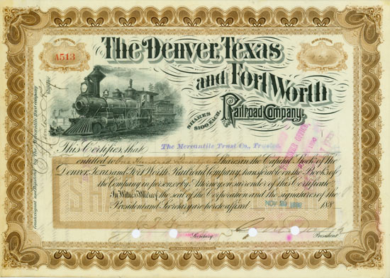 Denver, Texas & Fort Worth Railroad Company