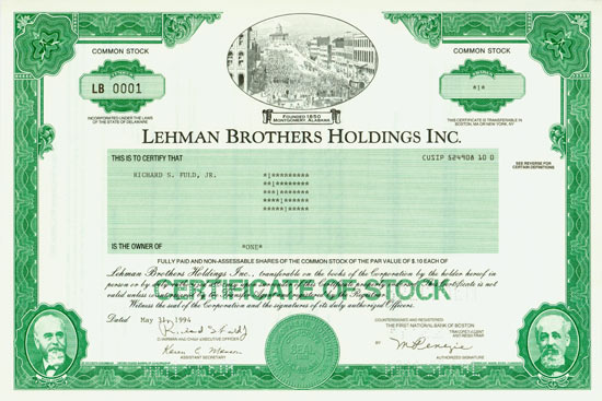 Lehman Brothers Holdings Inc.