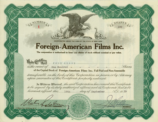 Foreign-American Films Inc.
