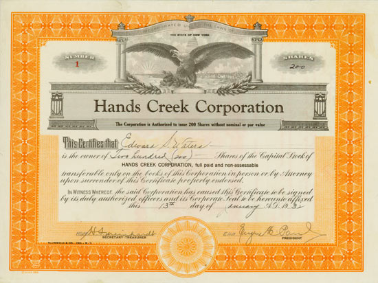 Hands Creek Corporation