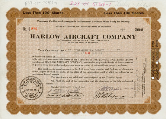 Harlow Aircraft Company