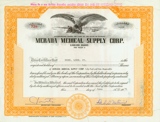 Merada Medical Supply Corp.