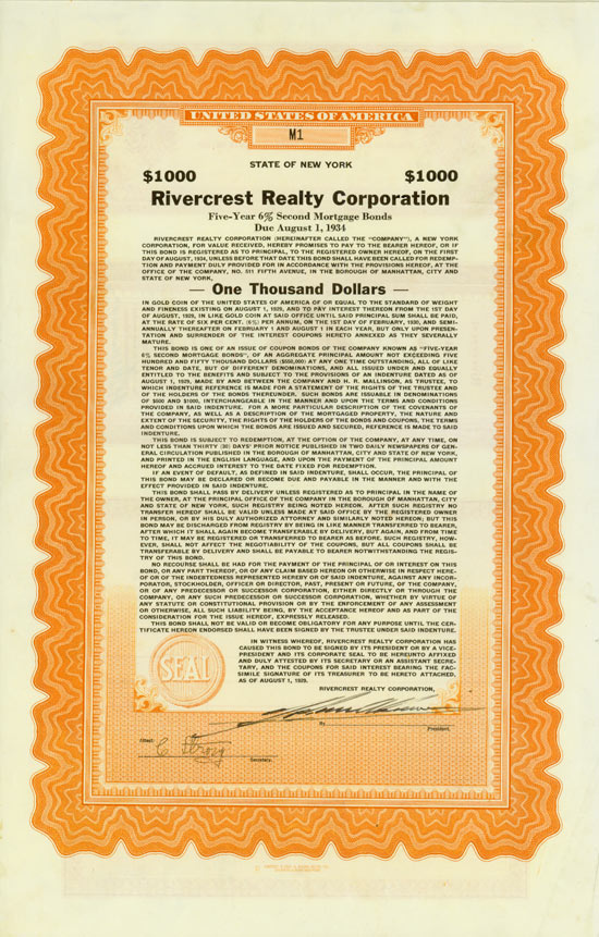Rivercrest Realty Corporation