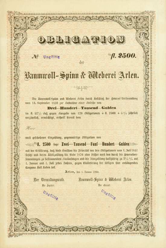 Baumwoll-Spinn & Weberei Arlen