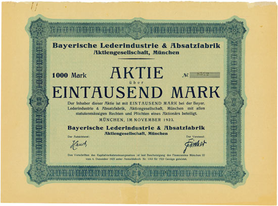 Bayerische Lederindustrie & Absatzfabrik AG