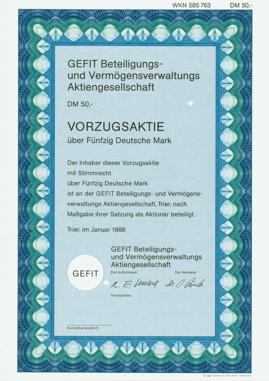 GEFIT Beteiligungs- und Vermögensverwaltungs-AG