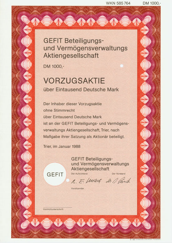 GEFIT Beteiligungs- und Vermögensverwaltungs-AG