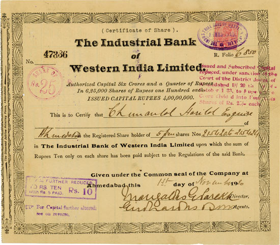 Industrial Bank of Western India Limited
