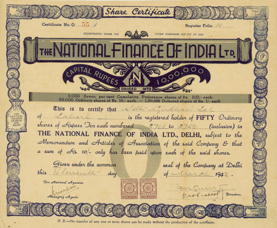 National Finance of India Ltd.