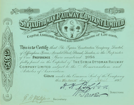 Syria Ottoman Railway Company Ltd.