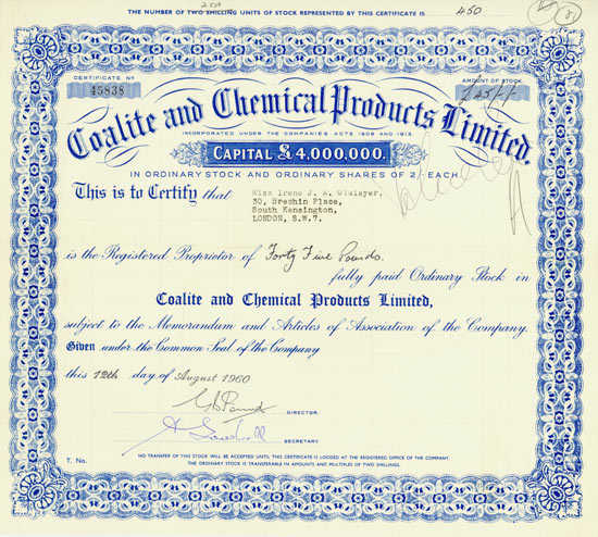 Coalite and Chemical Products Limited