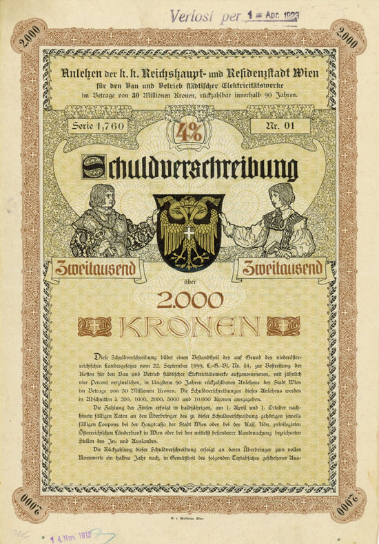 K. K. Reichshaupt- und Residenzstadt Wien [2 Stück]