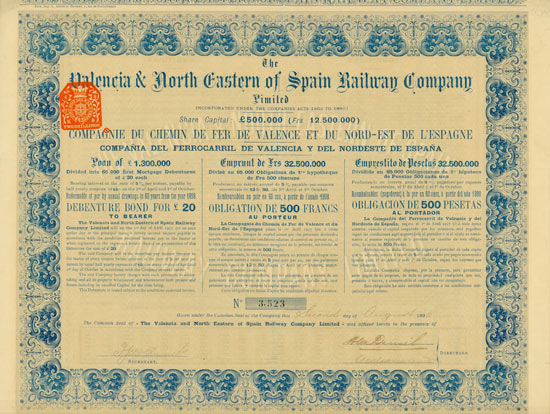 Valencia & North Eastern of Spain Railway Company Limited