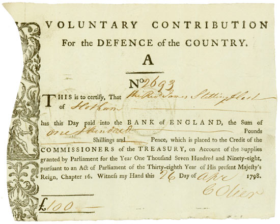 Kingdom of Great Britain - Voluntary Contribution for the Defence of the Country