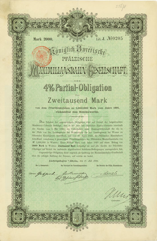 Königlich Bayerische Pfälzische Maximiliansbahn-Gesellschaft