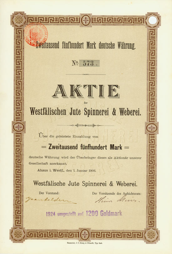 Westfälische Jute Spinnerei & Weberei