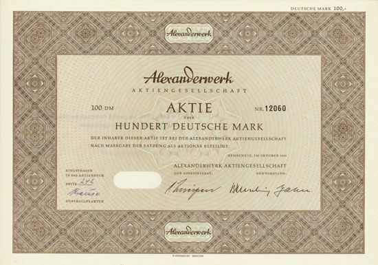 Alexanderwerk AG