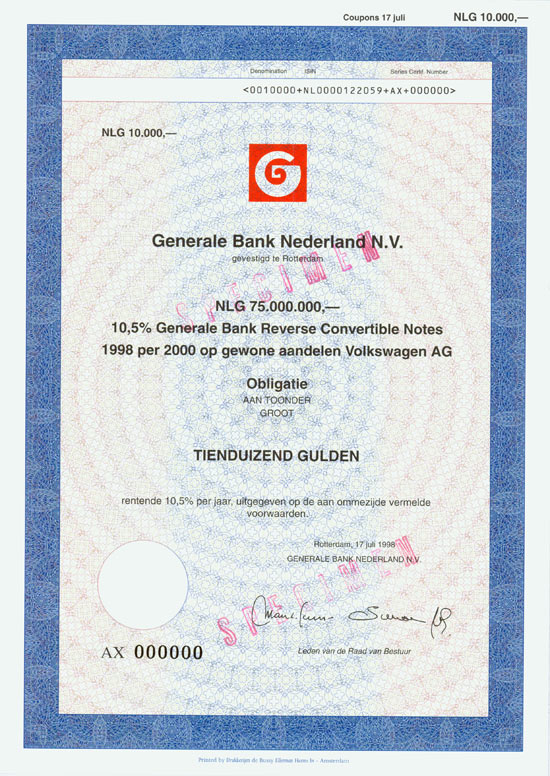 Volkswagen AG / Generale Bank Nederland N. V. [2 Stück]