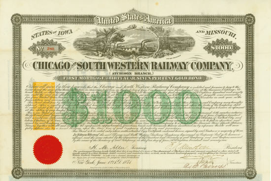 Chicago and South Western Railway Company (Atchison Brand)