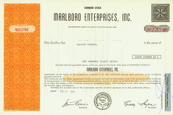 Marlboro Enterprises, Inc.