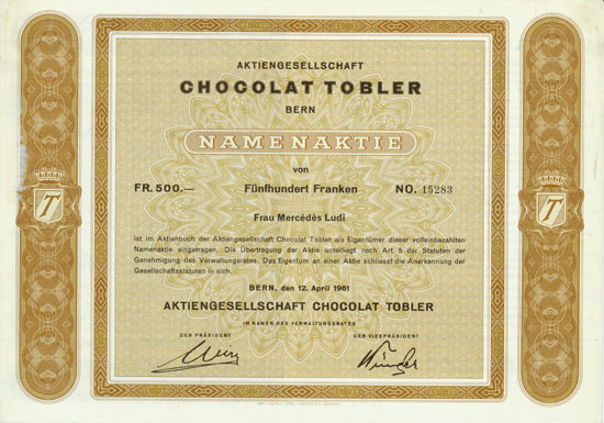 Aktiengesellschaft Chocolat Tobler