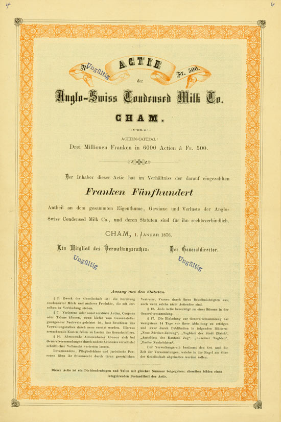 Anglo-Swiss Condensed Milk Co. Cham