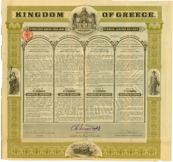 Königreich Griechenland / Kingdom of Greece (Piraeus Larissa Railway)
