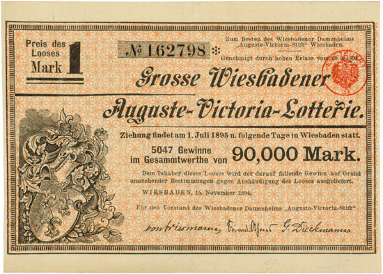 Grosse Wiesbadener Auguste-Victoria-Lotterie