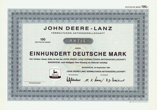 John Deere-Lanz Verwaltungs-AG