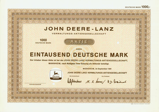 John Deere-Lanz Verwaltungs-AG