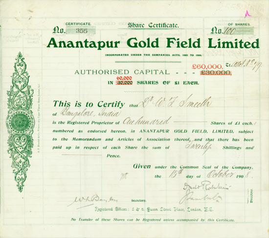 Anantapur Gold Field Limited