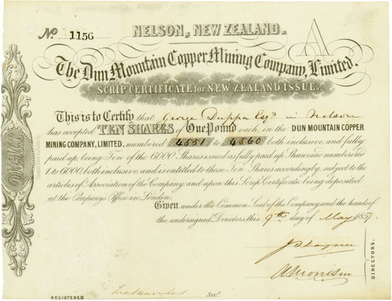 Dun Mountain Copper Mining Company, Limited