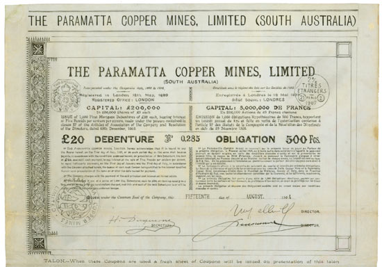 Paramatta Copper Mines, Limited (South Australia)