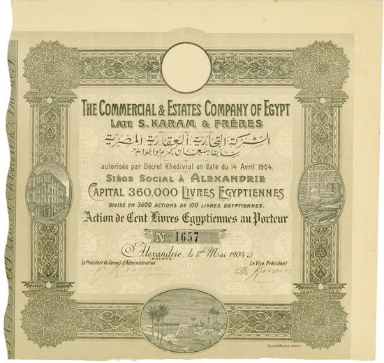 Commercial and Estates Company of Egypt Late S. Karam & Frères