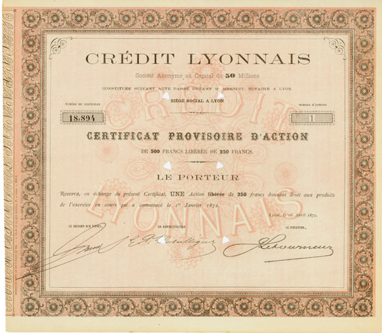 Crédit Lyonnais Société Anonyme