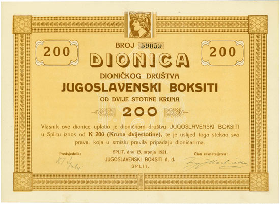 Jugoslavenski Boksiti / Jugoslav Bauxites Ltd. / Bauxites Jugoslaves