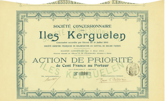 Société Concessionnaire des Iles Kerguelen