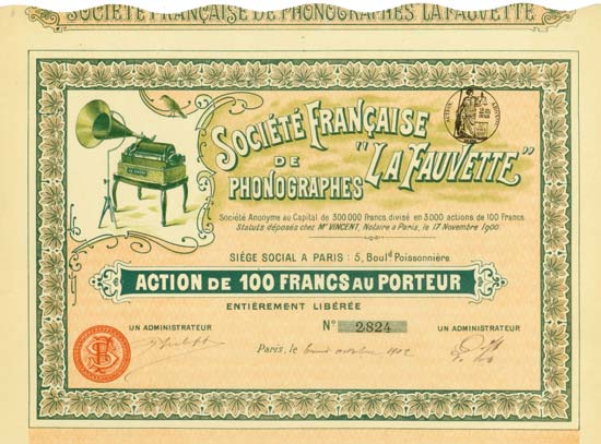 Société Francaise de Phonographes 