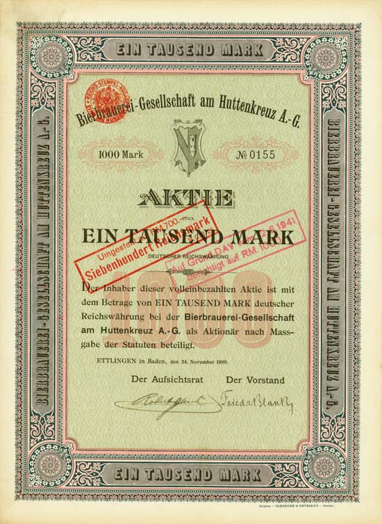 Bierbrauerei-Gesellschaft am Huttenkreuz AG