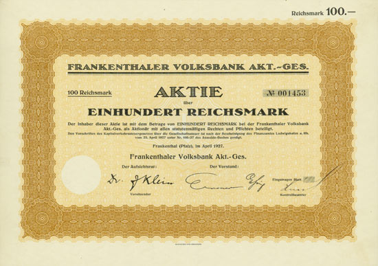 Frankenthaler Volksbank AG