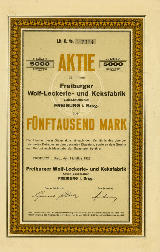 Freiburger Wolf-Leckerle- und Keksfabrik AG